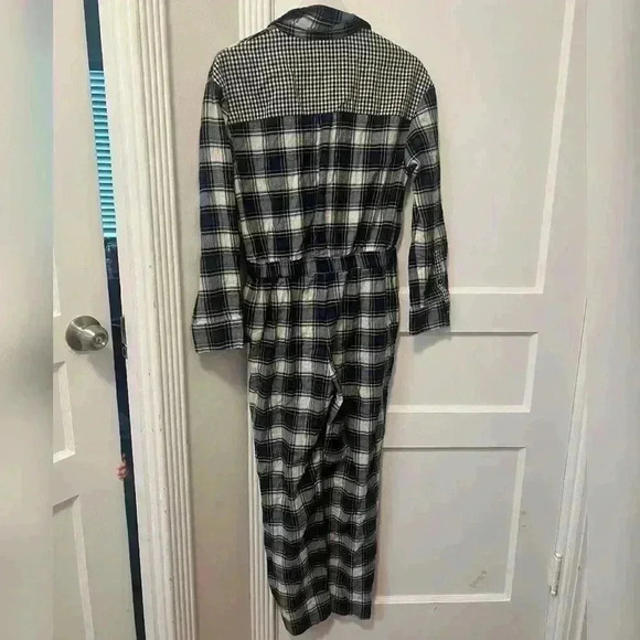 & Other Stories Blue Checkered Jumpsuit NEW - Picture 5 of 5